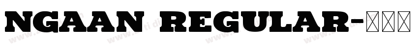 Ngaan Regular字体转换
